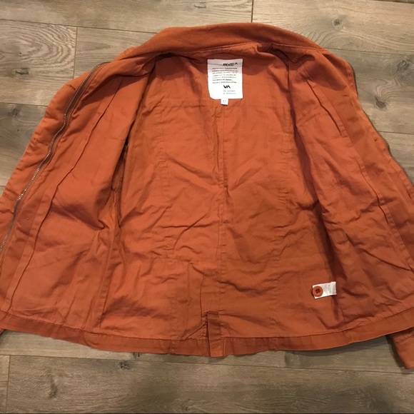 RVCA Rust Military Canvas Jacket - Picture 7 of 14